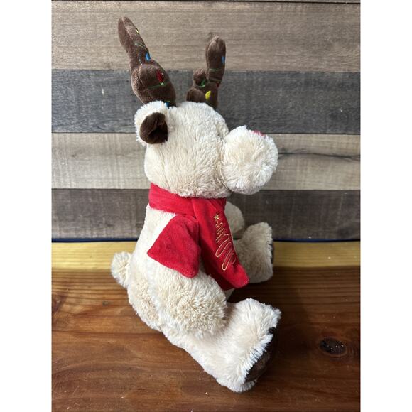 Hug Me Animated Reindeer Christmas Holiday Plush Sings Jingle Bell Rock 15” Tall - Picture 6 of 7